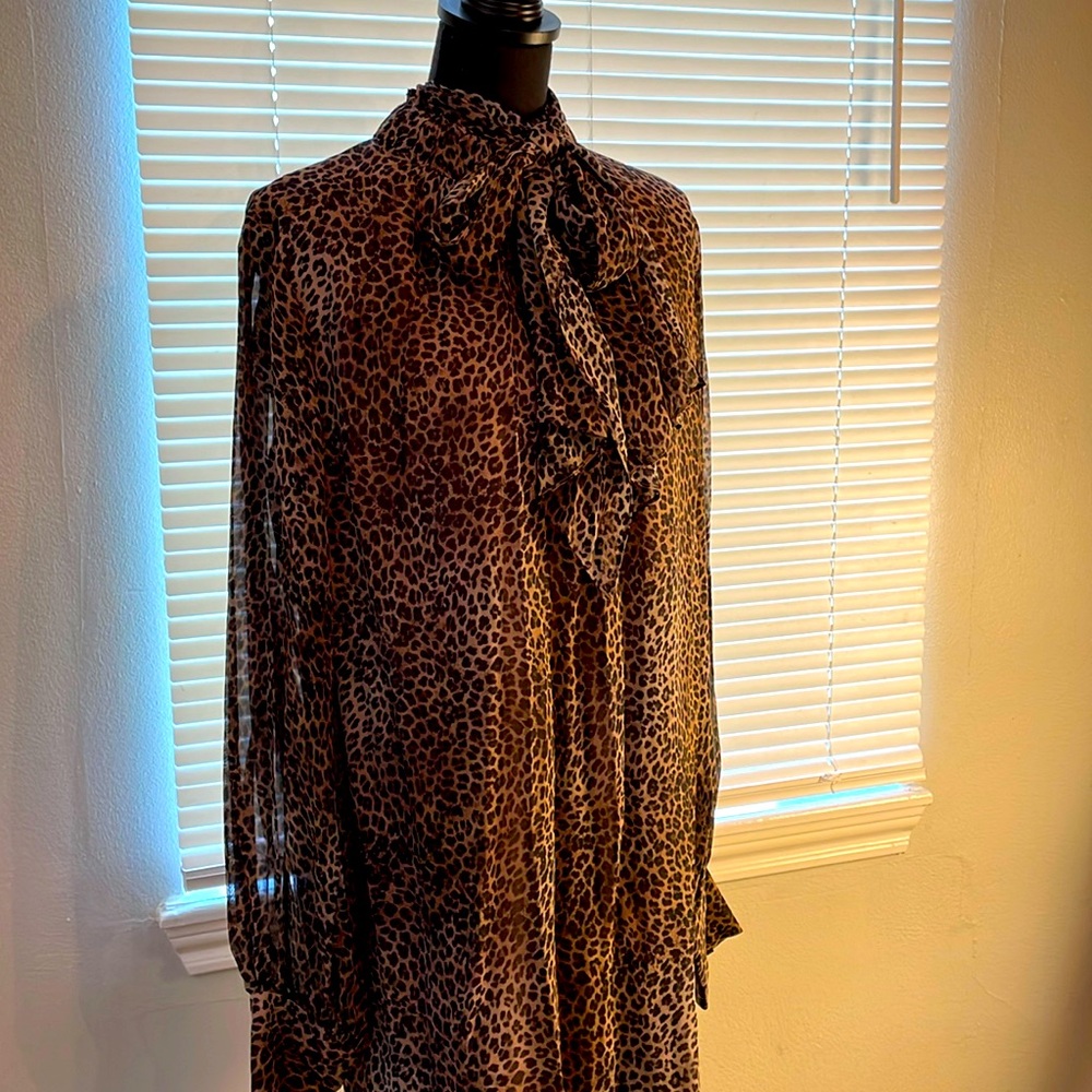 Frame Dress XL In leopard print